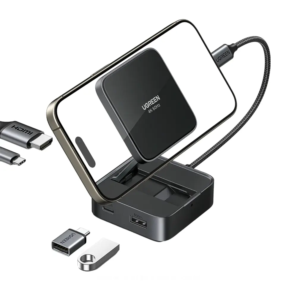 UGREEN 4-IN-1 Magnetic USB-C Hub for Phone