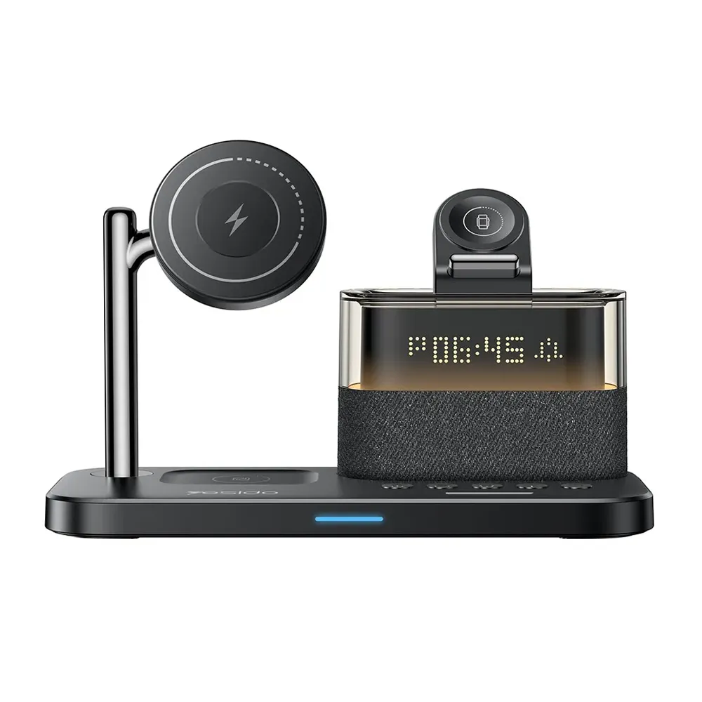 Yisido DS37 3-in-1 Wireless Charging Stand, 25 W, 1.67 A, Black