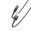 كابل بيانات USB إلى Type-C مضفر عالي المتانة بطول 1.2 متر، بقدرة 27 واط