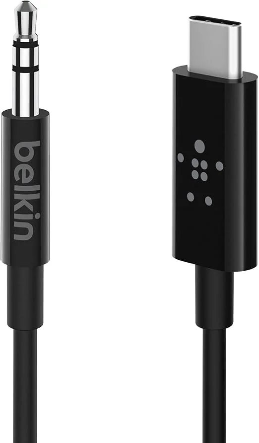 Belkin Rockstar 3.5 mm Audio Cable with USB-C Connector
