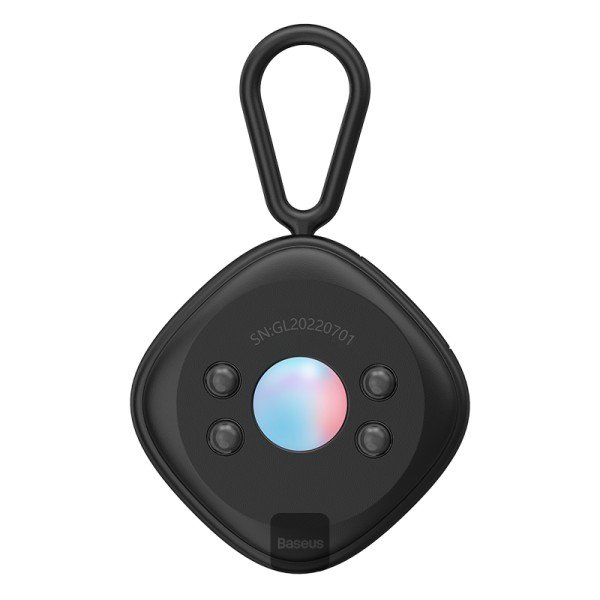 Baseus Heyo Camera Detector Mini Travel Hotel Hidden Camera Finder Camera كاشف الأشعة تحت الحمراء أسود